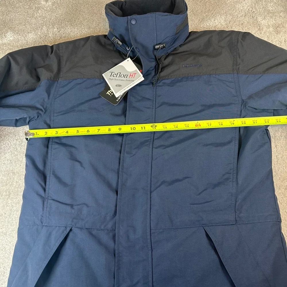 NWT‎ LL Bean Winter Parka Mens Small Navy Thinsulate LiteLoft Teflon HT Jacket
